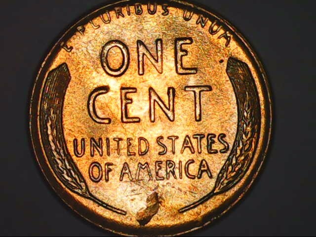1956 D Lincoln cent retained lamination error rev.- BU RD !!