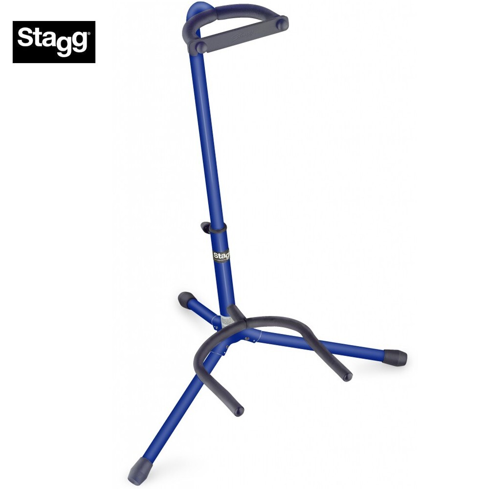 Stagg SG-A100BL Tripod Adjustable Guitar Stand - Blue