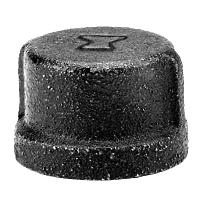 3/4-Inch Black Pipe Cap