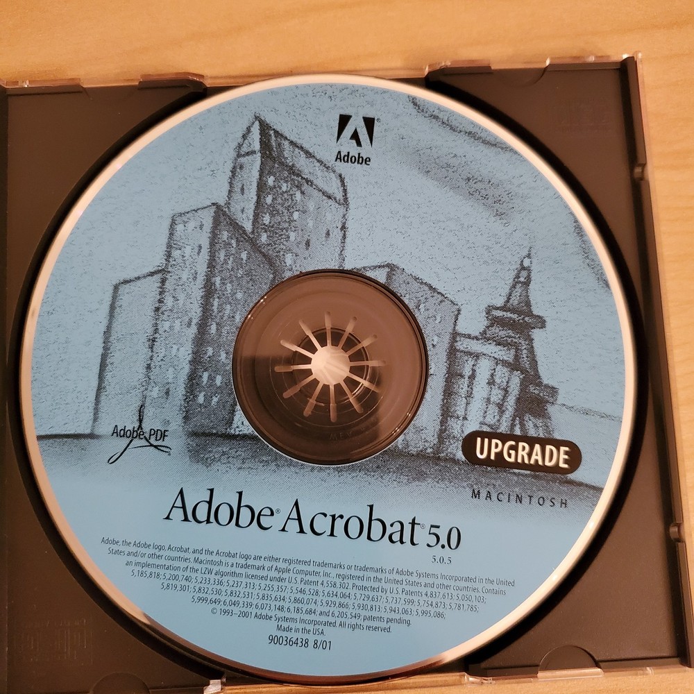 Adobe Acrobat 5.0 Macintosh Upgrade & Full Ver 4.0 Read Description