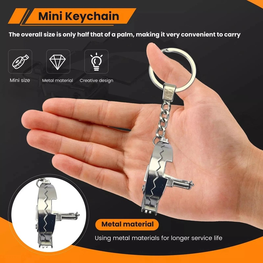 Mini Bear Trap Keychain