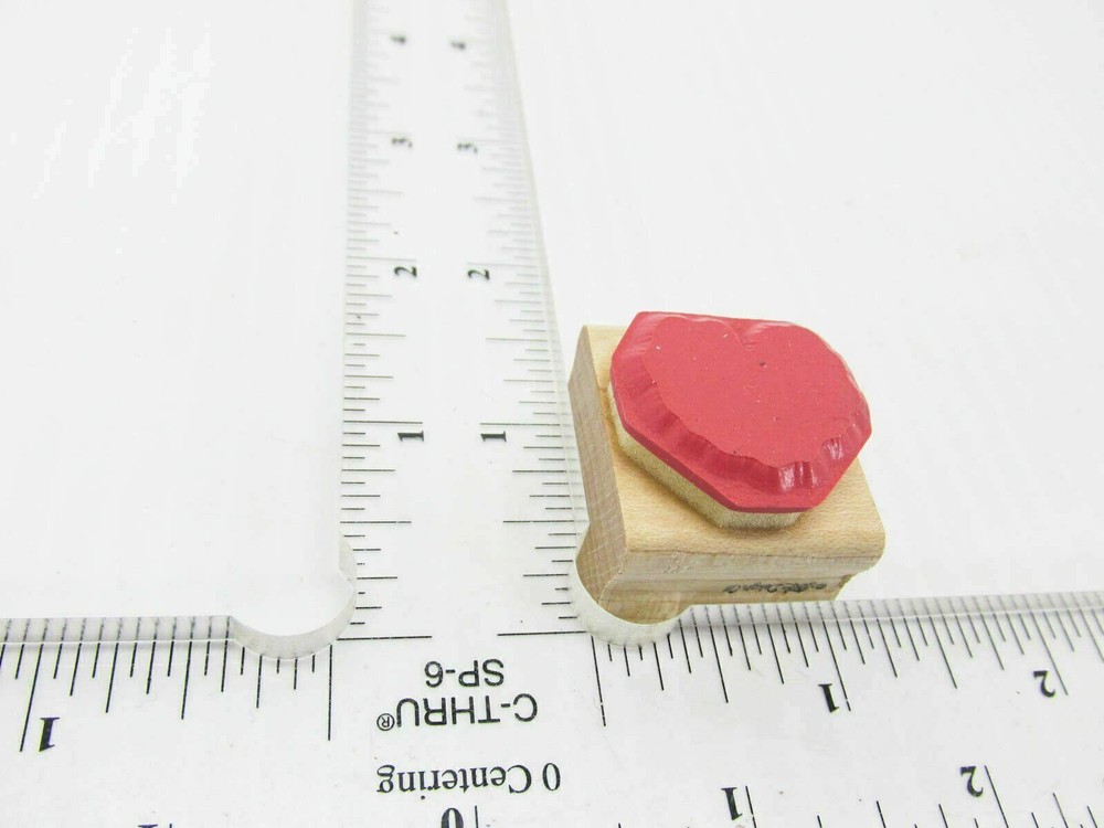 Melting Heart Rubber Stamp - Stamp Set D252
