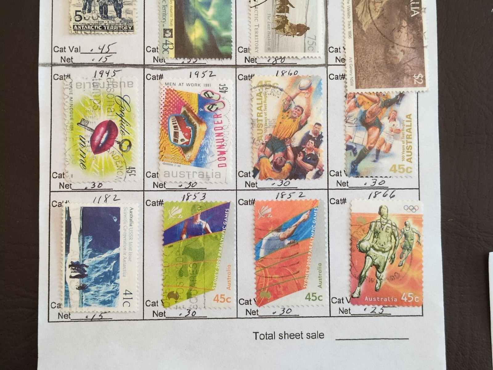 APC W5116 Australia used on circuit sheets with over $100 scv