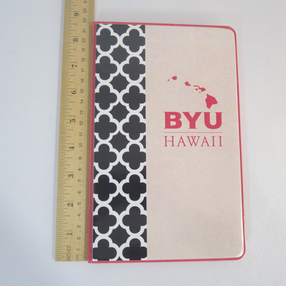BYU Hawaii Side Bound Notepad Cover Refillable 7 X 5