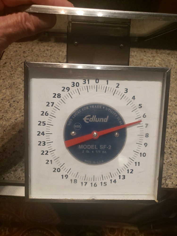 Edlund SF-2 32 oz Top Loading Counter Model Dial Type Portion Scale