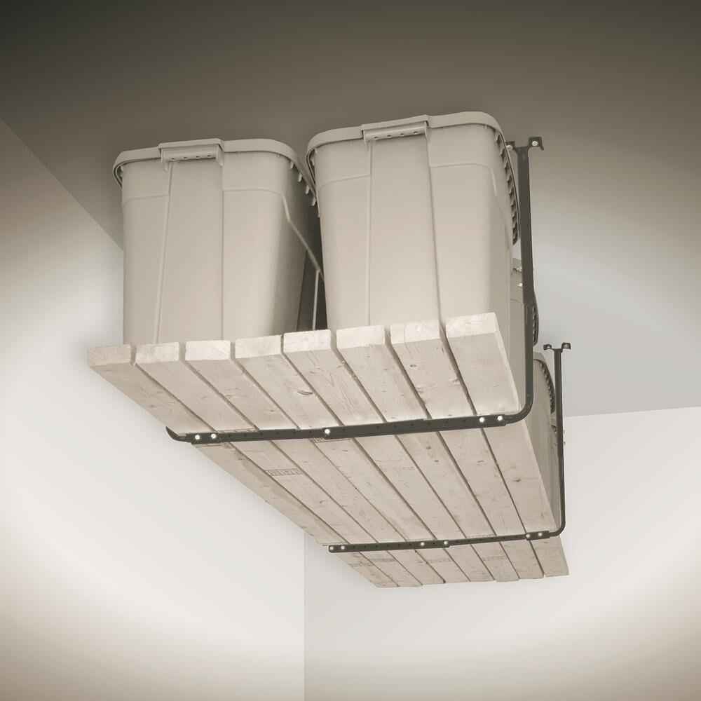 34" 2 Pack Kit Adjustable Ceiling Storage Rack Attic Garage Basement Organizer