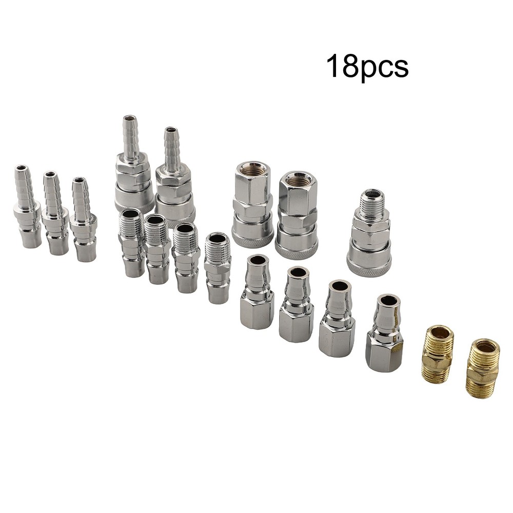 Precision Engineered Air Hose Fittings for Mechanical Applications 18Pc Pack