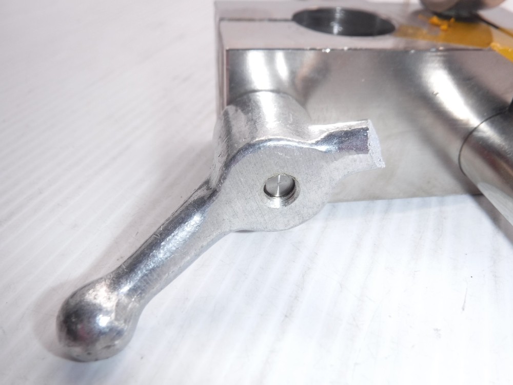 Unbranded Horizontal Microscope Head Mount w/ Two ** Broken ** Jergens Handles