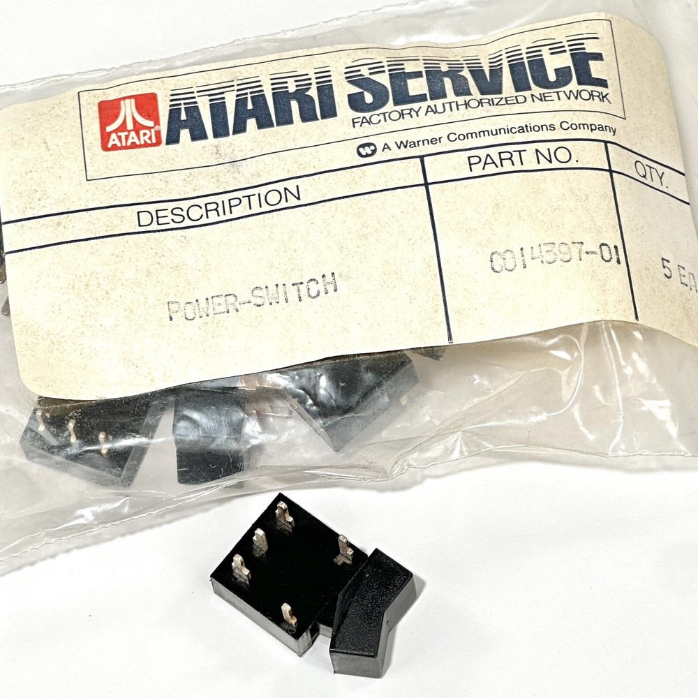 Genuine Atari 800 Computer POWER SWITCH OEM Replacement Service Part C014397-01