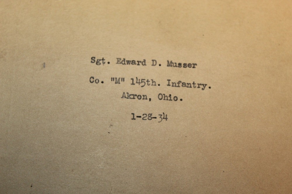 Original Pre WW2 U.S. War Dept "Basic Weapons" "MG Company", Named & 1932 dated