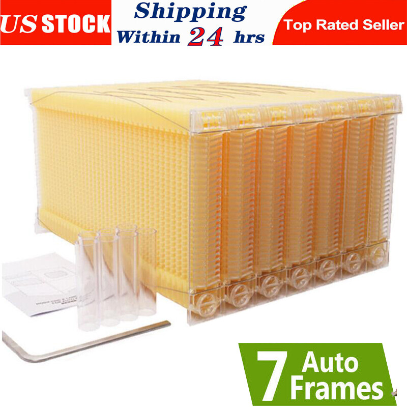 Improved 7pcs Auto Beehives Frames Beekeeping Frames Bee Frames Beehive Frames