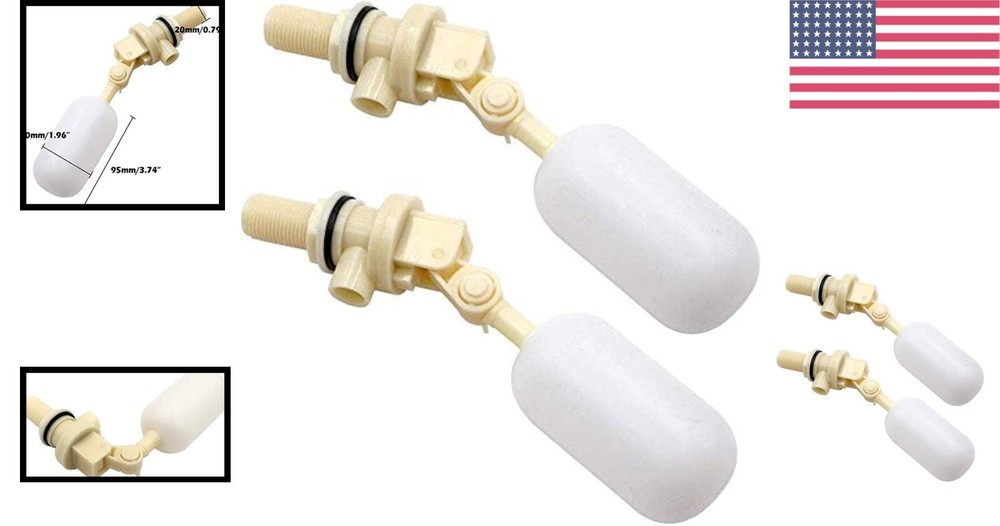 Efficient 2 Pack Automatic Float Valves for Clean & Fresh Pet Water Supply