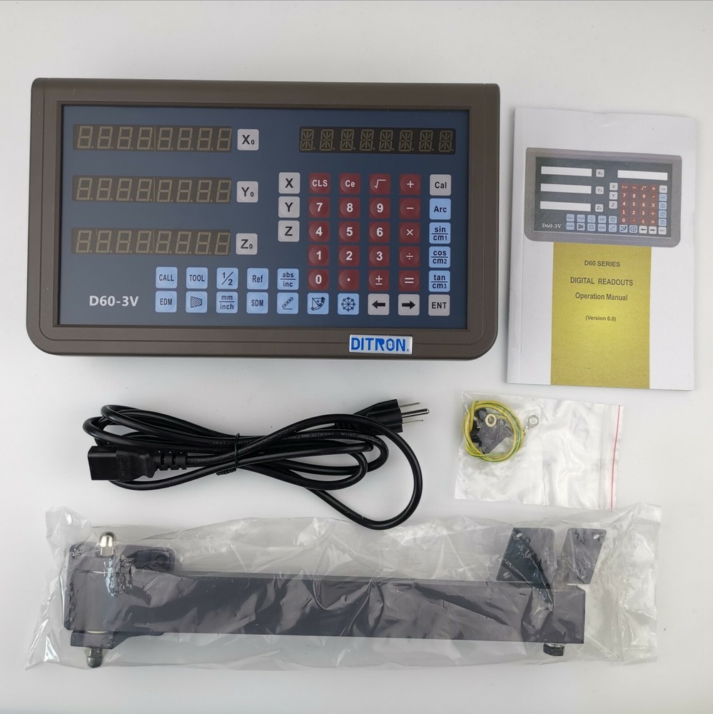 DITRON 3 axis Digital Readout D60-3V Display for Lathe or Milling Machine