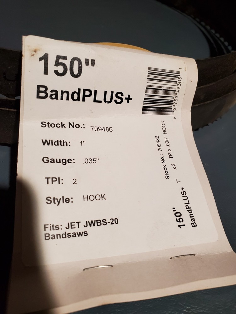 JET JWBS-20 BLADE *NOS* WOODMASTER