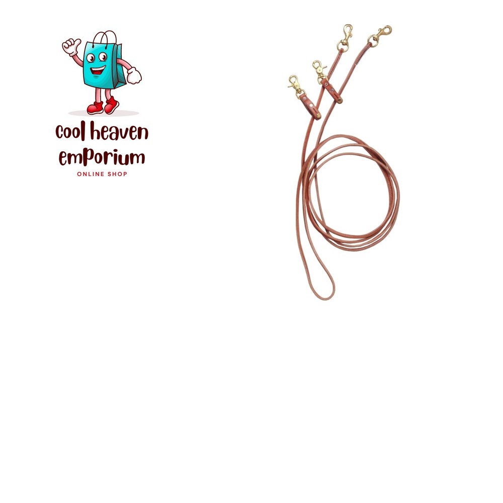 Braided Rawhide Split Reins with Elegant Silver Barrels - 5/8" x 8 1/2"