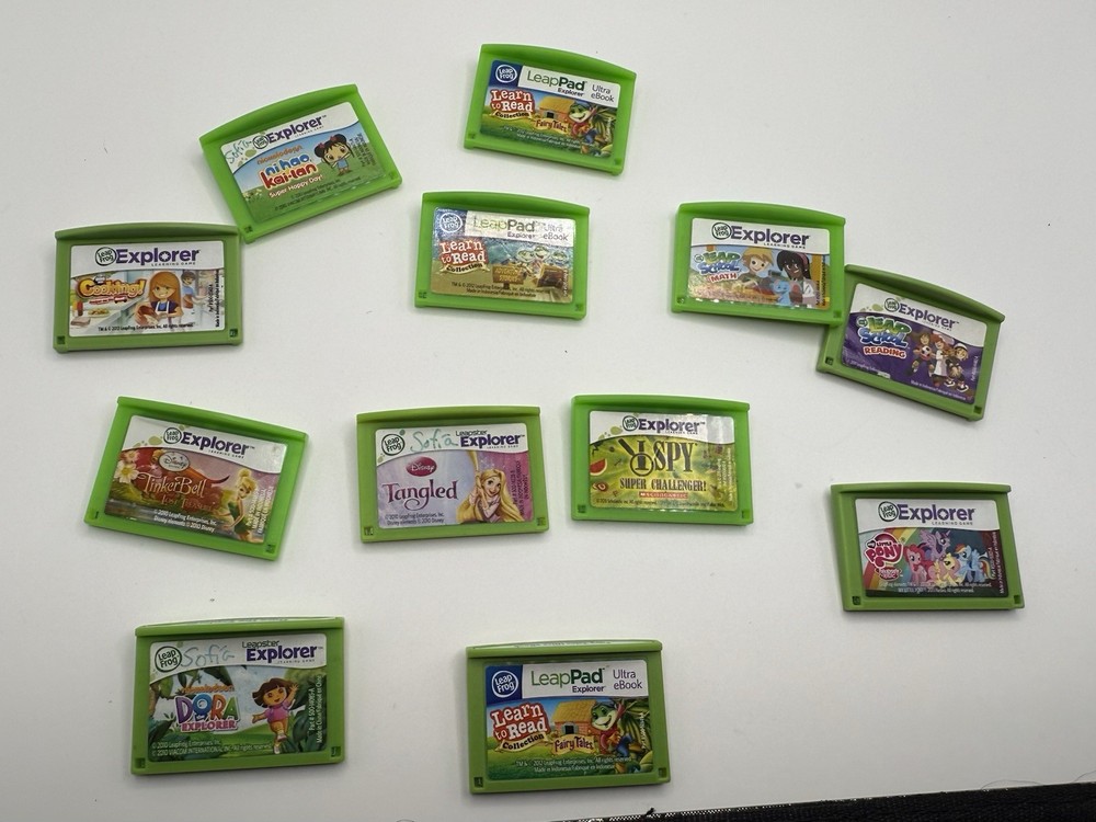 12 Leapfrog Explorer Learning Games & Leap Pad Ebook Untested