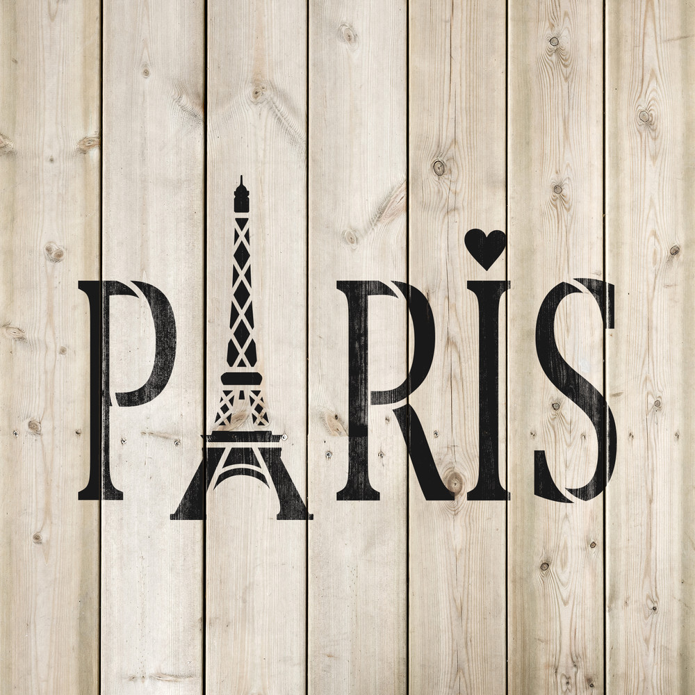 Paris Stencil - Durable & Reusable Mylar Stencils
