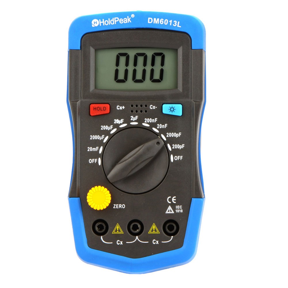 DM6013L Handheld Digital Capacitance Meter Capacitor with LCD Backlight H0Q0