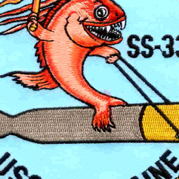 SS-336 USS Capitaine Patch - Version B