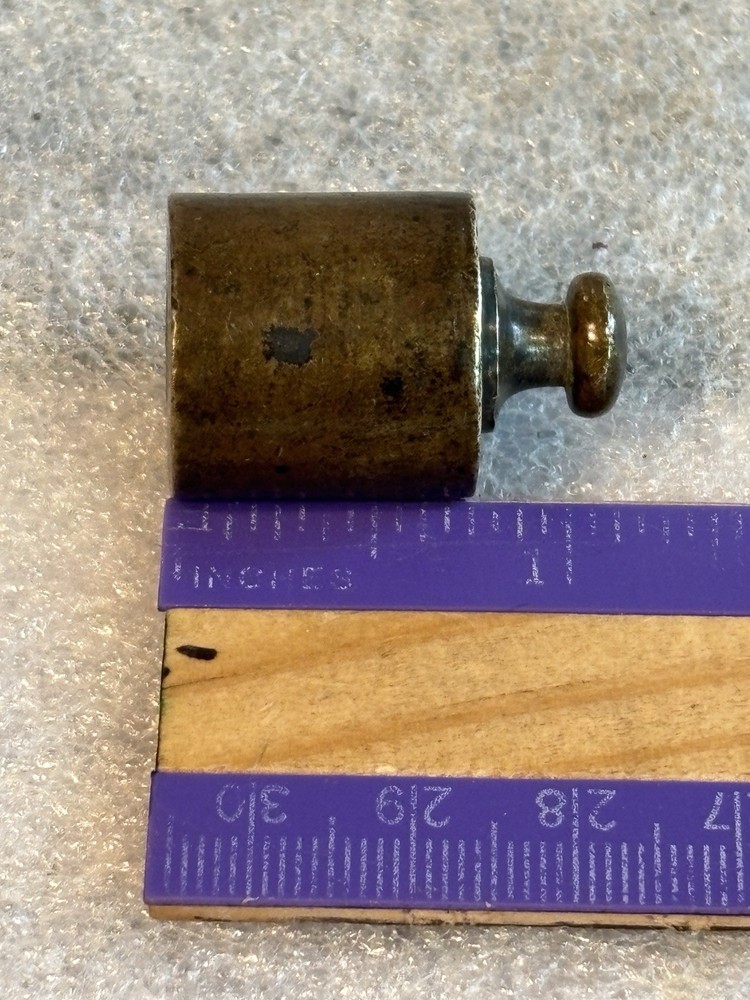 50g Replacement Solid Brass Scale Weight Vintage Marked MF