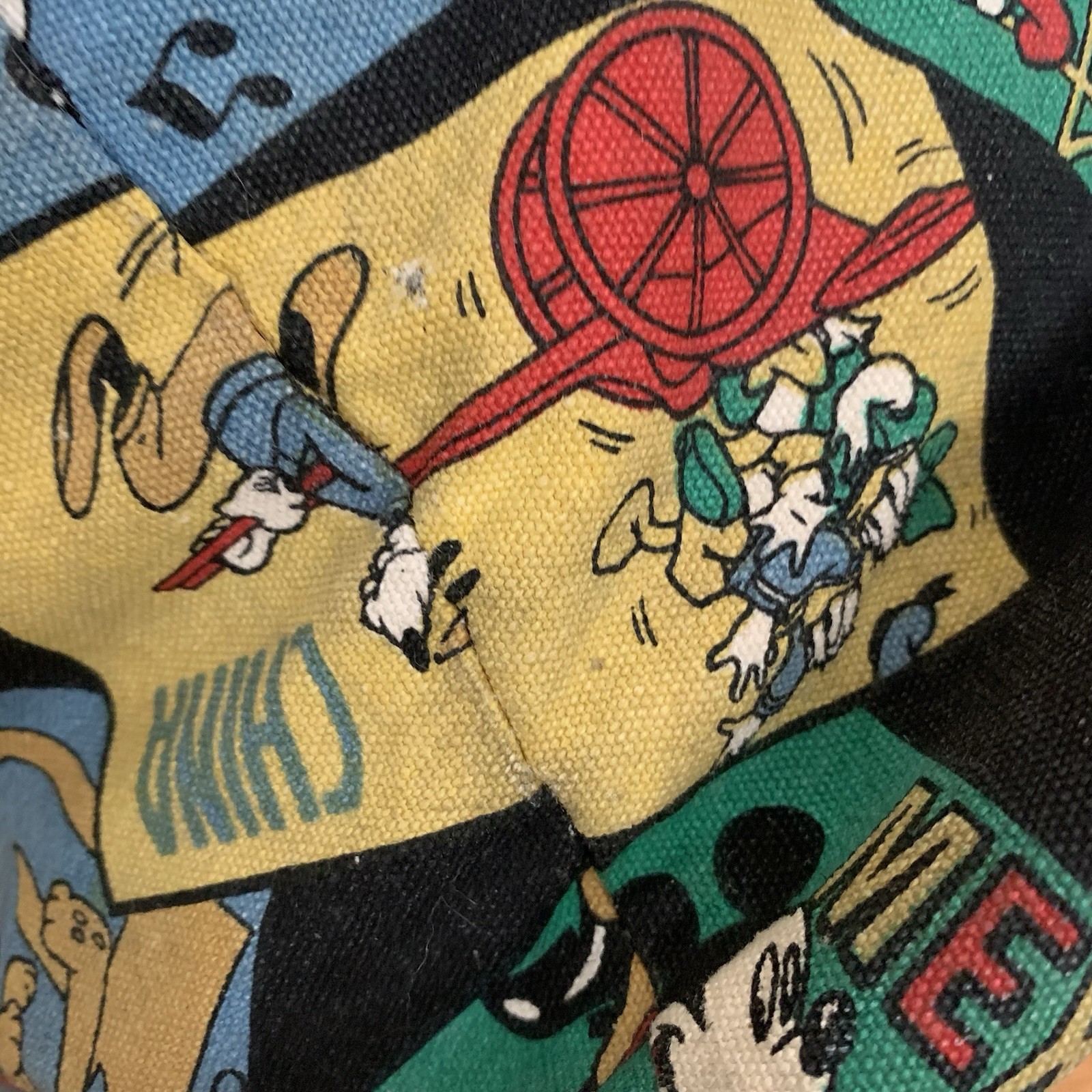 Vintage Disney Mickey Unlimited All Over Print Duffle Travel Bag