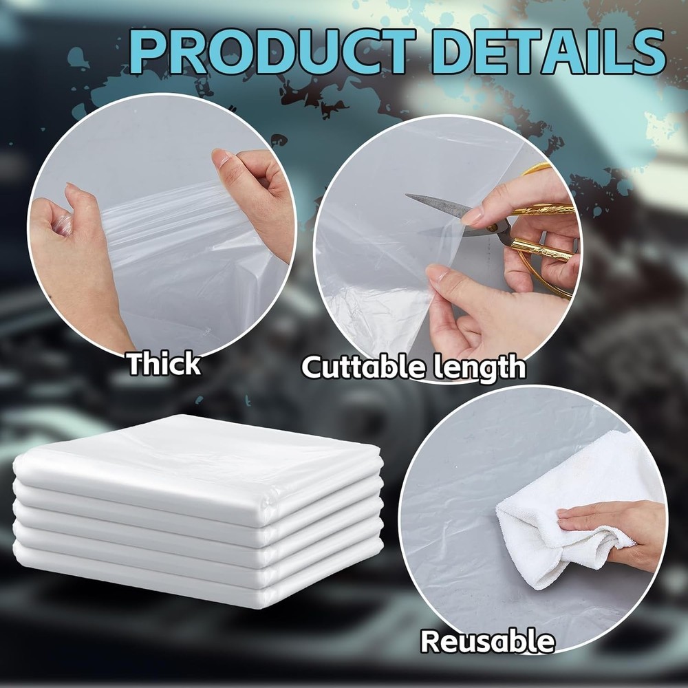 10 Pcs Engine Storage Bags Bulk Plastic Clear Engine Bag Covers Waterproof for E