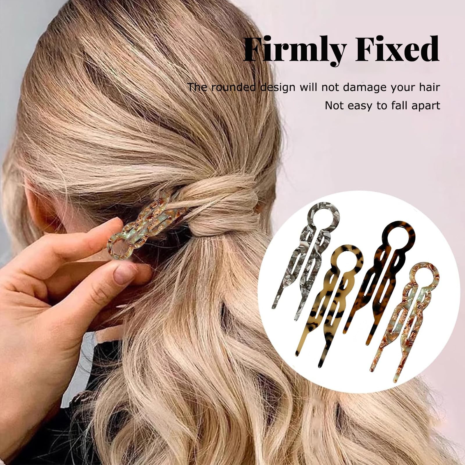 3PCS Lialys Hair Pin, Prestige Hair Pin, Elegant Hair Clips for Women, French...