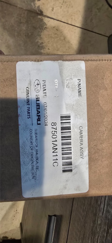 Suburu Camera Assembly part number 87501an117c