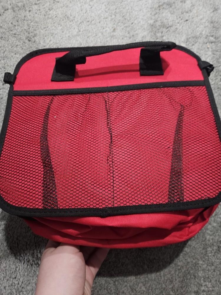 Dupps Red Gym Bag Medium With Many Compartments