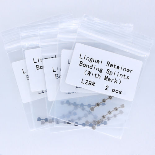 Dental Lingual Retainer Splits Bondable Mesh Base Mark/Universal Upper Lower
