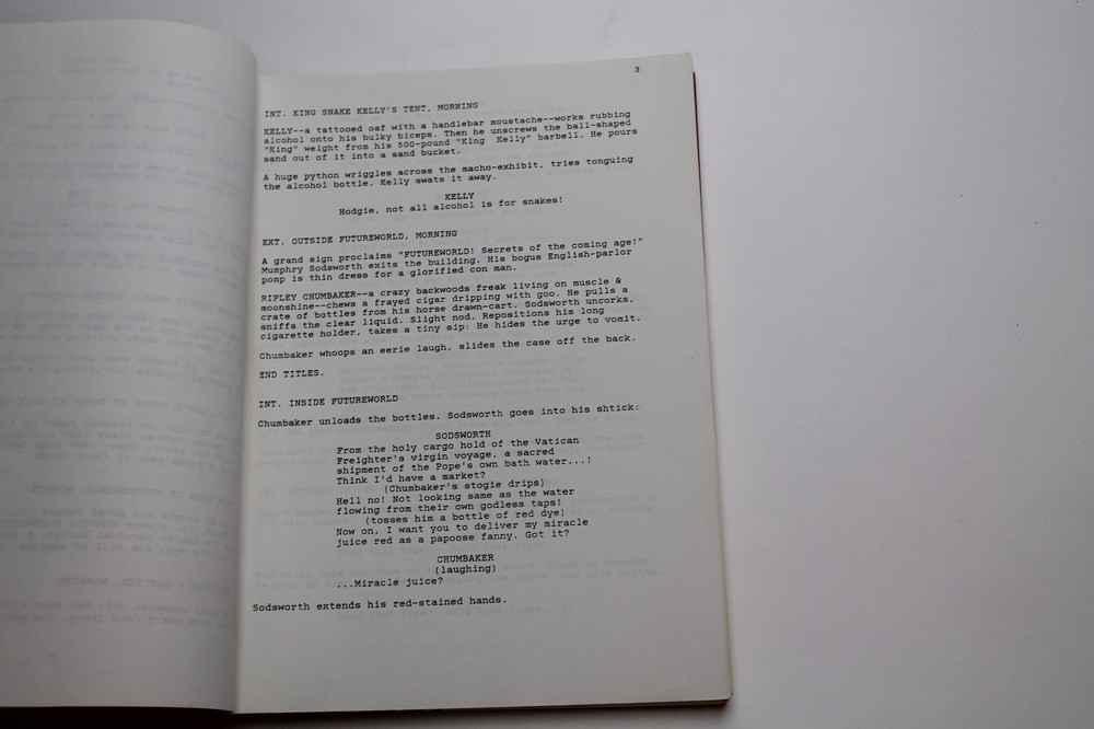 NAKED SUN / David Barlow 1990 Unproduced Screenplay