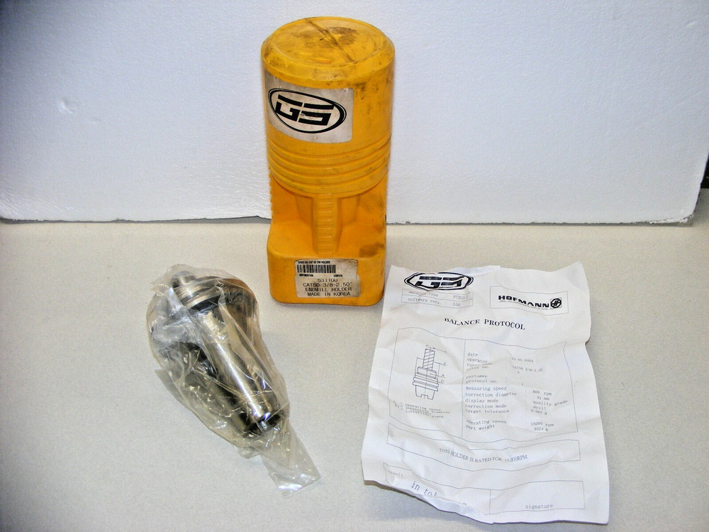 GS Cat 50 End Mill Tool Holder 3/8 2.50  (zz2)