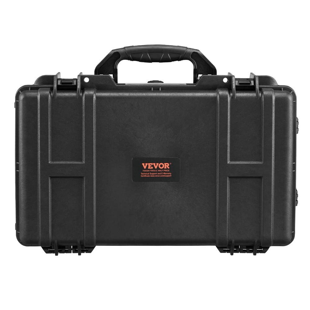 VEVOR 1.58 Cu.ft Weatherproof Hard Case with Retractable Pull Handles & Wheels