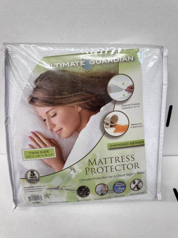 Ultimate Guardian Bed Bug Proof Zippered Mattress Protector, Twin