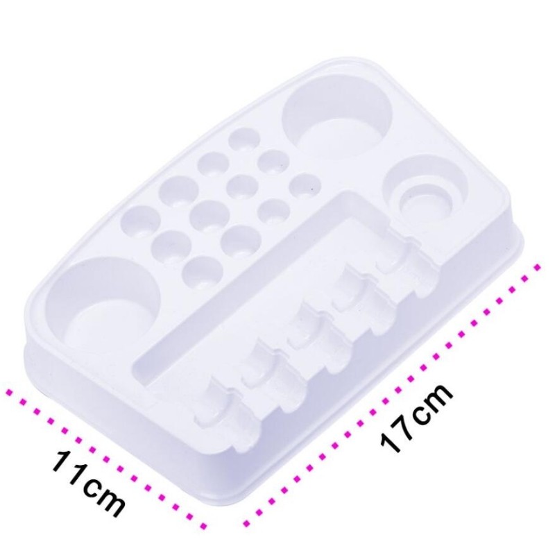 5 Pcs Disposable Plastic Permanent Makeup Tattoo Microblading Needle Work Plate
