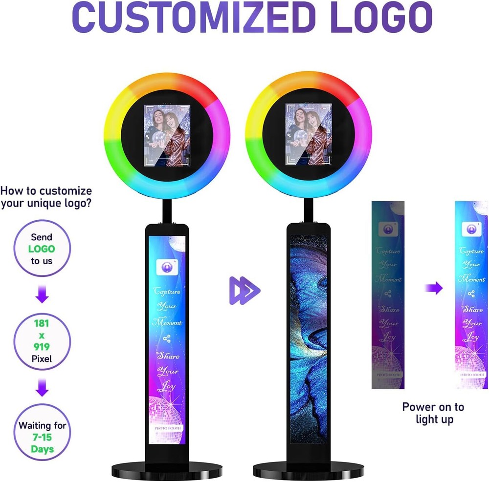 Photo Booth Ipad Photo Booth Machine with APP Control Light Box Flight Case