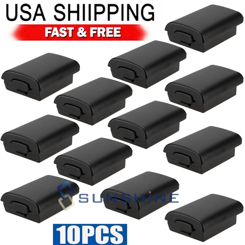 10 For Xbox 360 Wireless Controller AA Battery Pack Back Case Cover Shell Holder