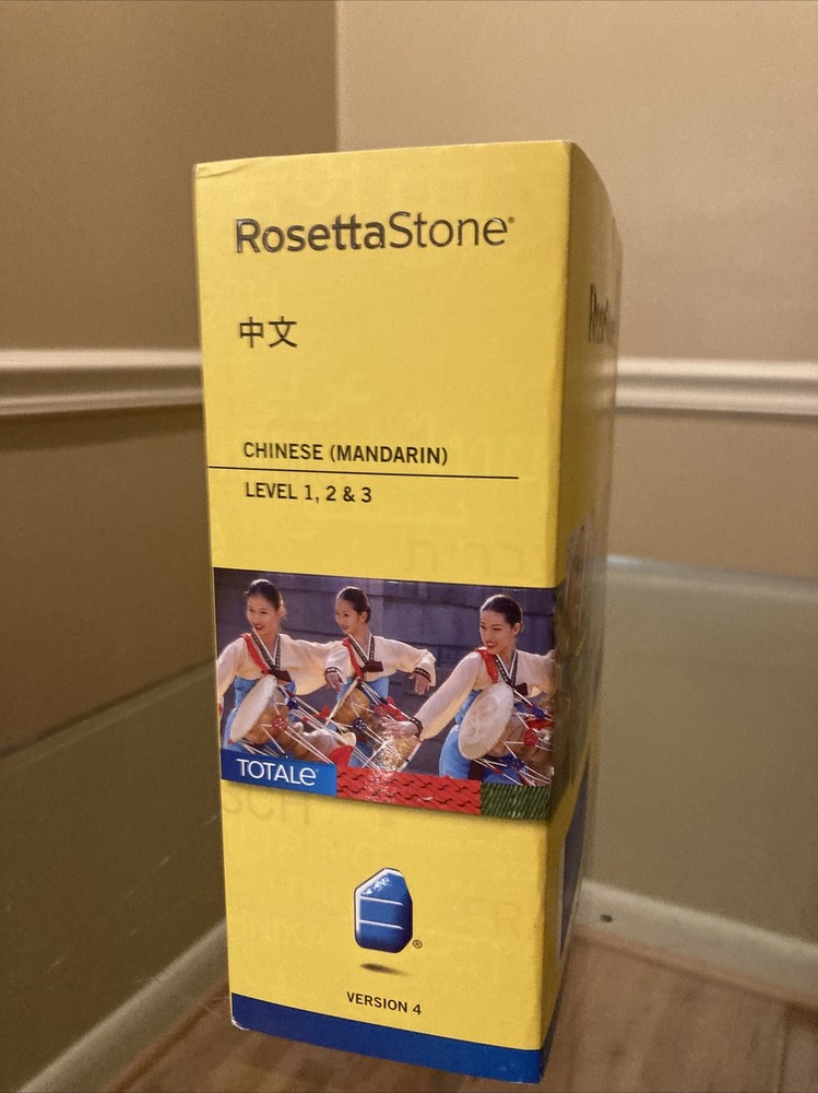 Rosetta Stone Chinese Mandarin Level 1, 2, 3 Version 4 - Windows/Mac SEALED