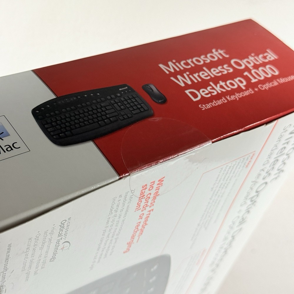 Microsoft Wireless Optical Desktop 1000 Standard Keyboard & Mouse Open Box