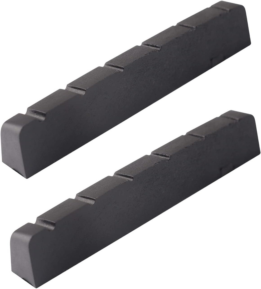 6 String Graphite Guitar Nut Pre-Slotted Top Nut Compatible with Les Paul LP SG