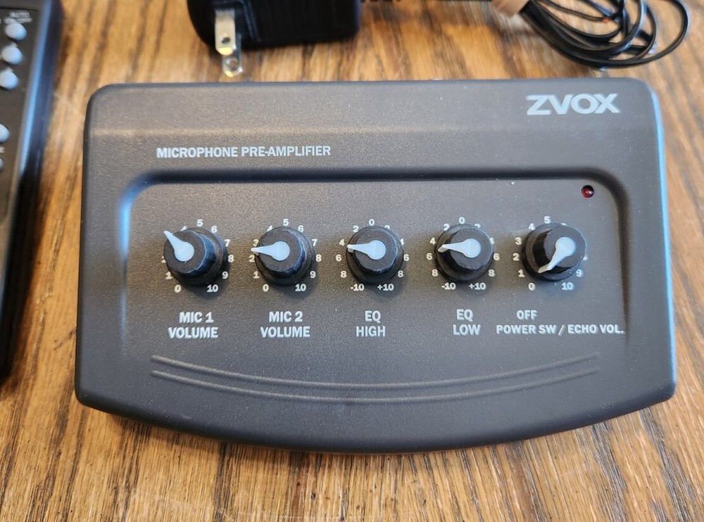 ZVOX 2-Input Microphone Pre-Amplifier Pre Amp With Remote