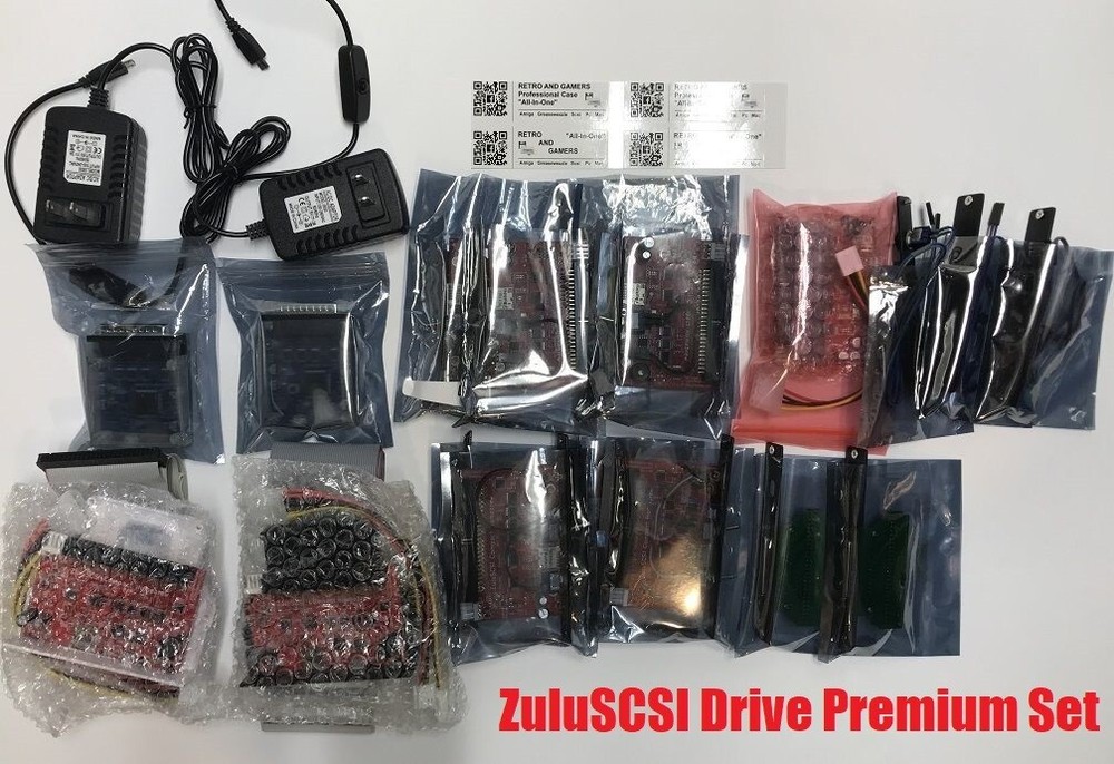 ✫ ZuluSCSI Drive Premium Set - Professional bracket, plate, switch, led, speaker