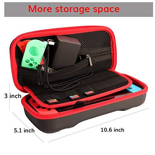 ACCESSORIES KIT FOR NINTENDO Wheel Grip Case Screen Protector Controller EOVOLA