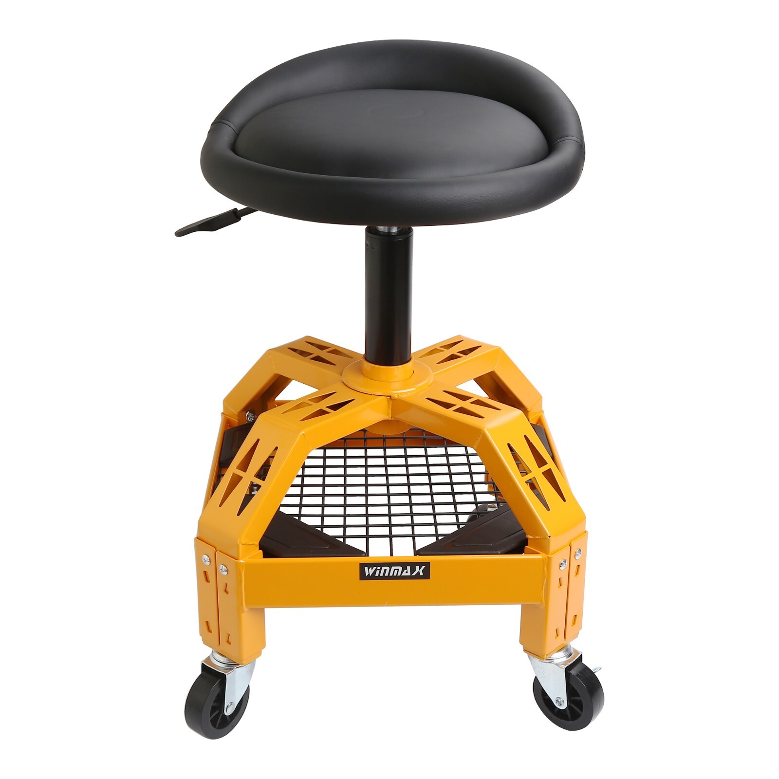 Adjustable height Padded Swiveling seat Garage Mechanics Roller Seat Stool Chair
