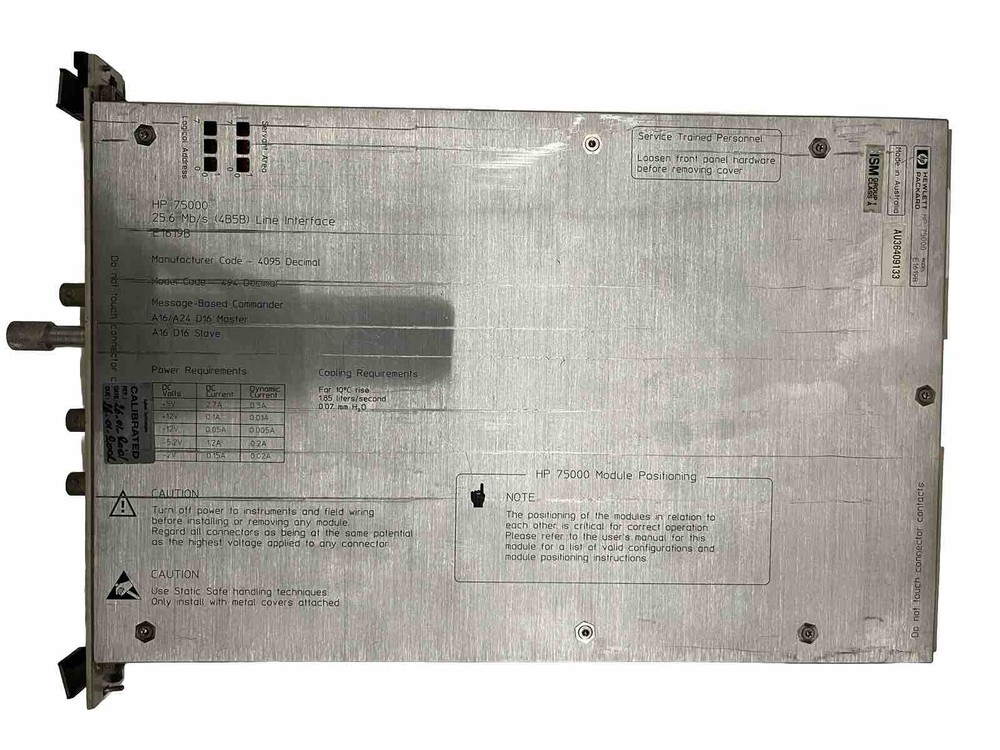 AGILENT HP E1619B 25.6Mb/s (4B5B) LINE INTERFACE VXI