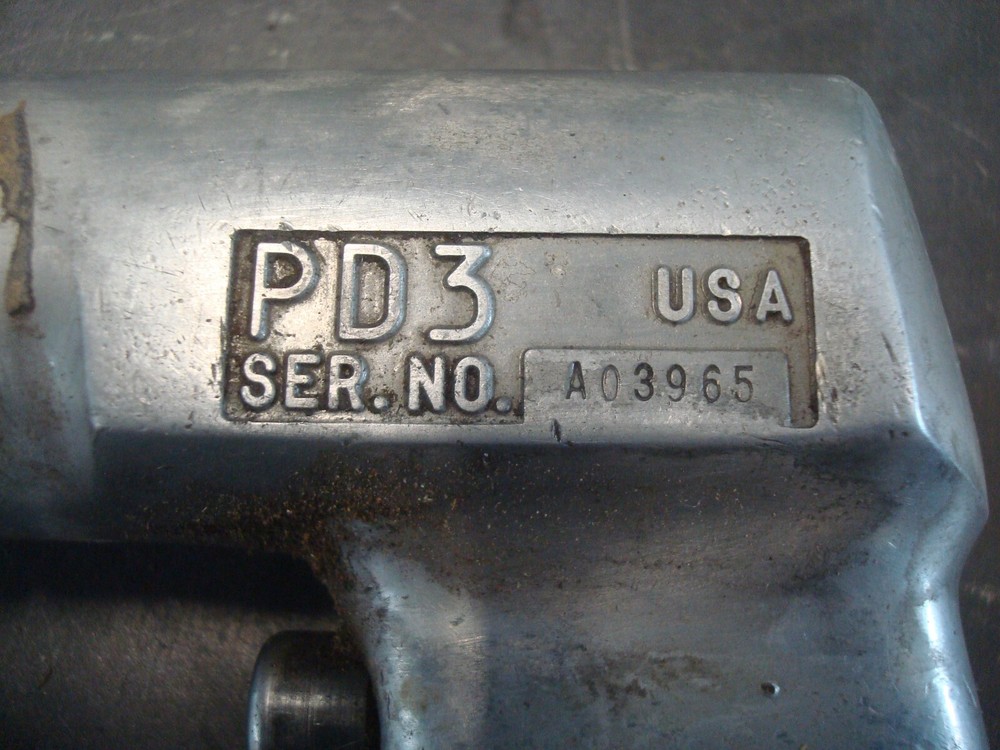 "Tested" Snap-on PD3 Pneumatic Air Drill w/ 3/8" Jacobs Chuck 2B Snap On