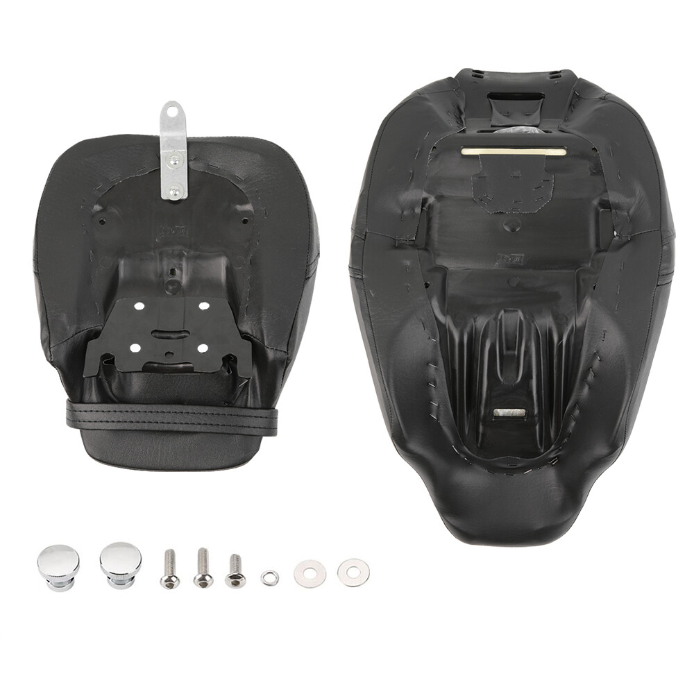 For Harley Davidson Touring CVO Road King Driver Passenger Seat Black Stitching