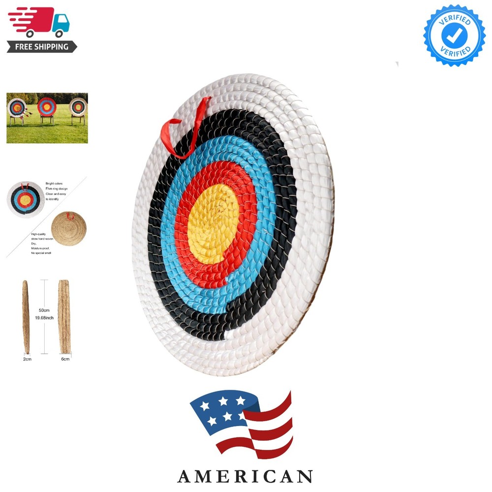 Archery Target - Backyard Straw Archery Target for Recurve Compound or Longbo...