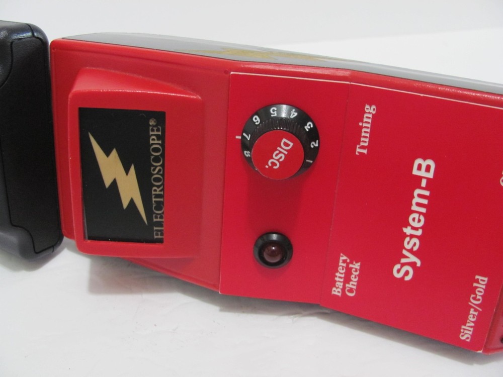 ELECTROSCOPE SYSTEM B LONG RANGE GOLD & SILVER METAL DETECTOR As Is