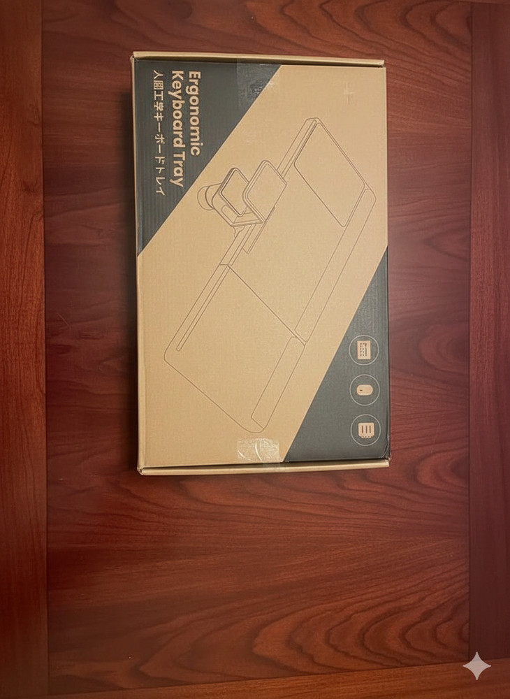 Klearlook Keyboard Tray Under Desk with 360° Rotation ( GREI)